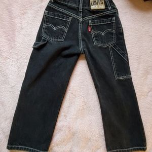 Boys Levi's Workwear Cargo Jeans Black Size 6